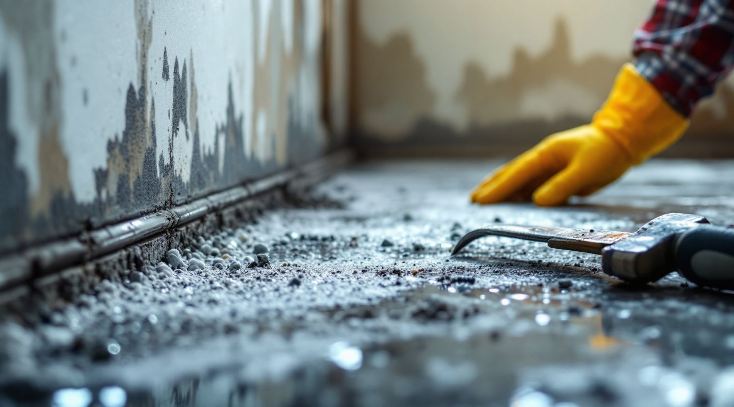 Emergency mold remediation team responding to a water-damaged property in Houston