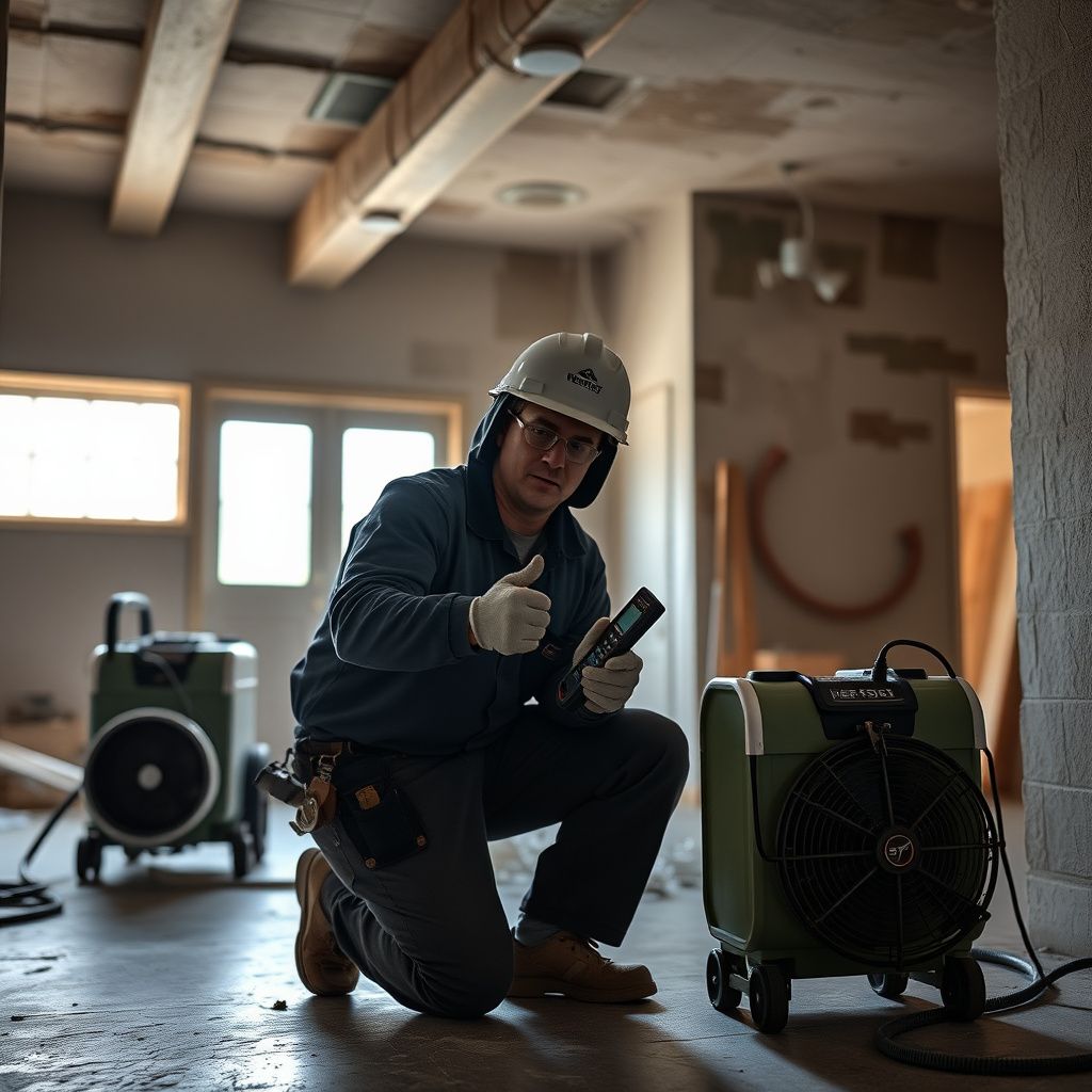 A team of IICRC-certified mold remediation technicians from Prime Guard Mold Removal preparing equipment outside a League City home.
